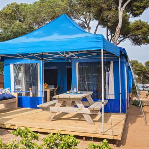 TENTE TOILE ET BOIS 5 personnes - Super Lodge Tent  Cala Gogo (sans sanitaires) Par Lietsyle Holidays 