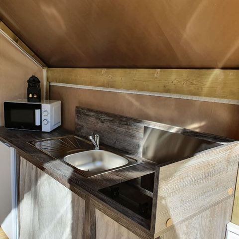 TENTE TOILE ET BOIS 4 personnes - SALECCIA