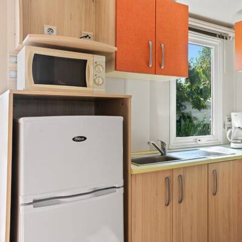 BUNGALOW 6 personnes - Mobil-home | Classic | 3 Ch. | 6 Pers. | Terrasse surélevée non couverte | 1 SDB
