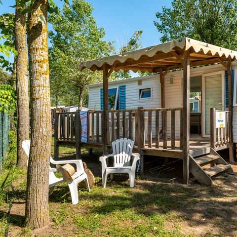 BUNGALOW 6 personnes - Mobil-home | Classic XL | 3 Ch. | 6 Pers. | Terrasse surélevée | Clim.