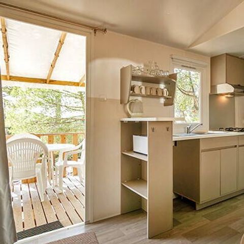 BUNGALOW 6 personnes - Mobil-home | Comfort | 2 Ch. | 4/6 Pers. | Terrasse surélevée