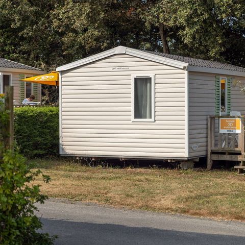 BUNGALOW 4 personnes - Mobil-home | Comfort | 2 Ch. | 4 Pers. | Terrasse surélevée non couverte | 1 SDB |