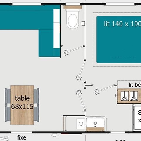 BUNGALOW 6 personnes - COTTAGE PREMIUM - Les Genêts | 4-6 pers.