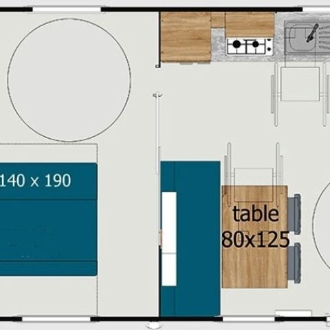 BUNGALOW 4 personnes - COTTAGE PREMIUM PMR | 4 pers. | 2 ch.