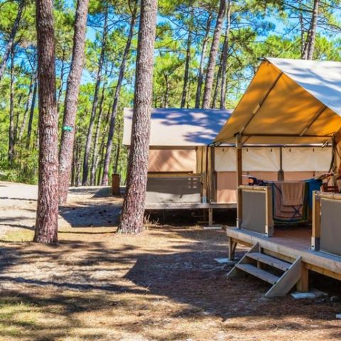 TENTE TOILE ET BOIS 6 personnes - TENTE LODGE Victoria | 6 pers. 2 Ch.