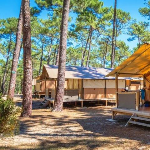 TENTE TOILE ET BOIS 6 personnes - TENTE LODGE Victoria | 6 pers. 2 Ch.