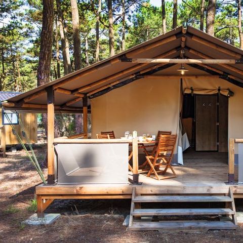 TENTE TOILE ET BOIS 6 personnes - LODGE CONFORT Kenya | 6 pers. 2 ch.