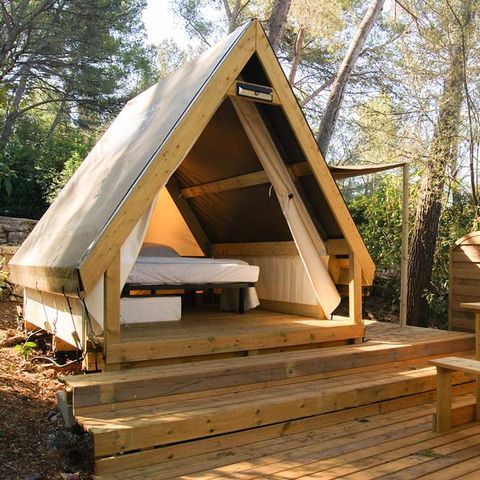 Mobilhome 10 personnes - NEW 2024 Cottage Côté Jardin Jacuzzi (6/8P) PRESTIGE 3CH. 2SDB + TIPI 2 couchages