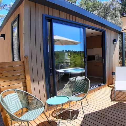 BUNGALOW 2 personnes - Cottage JASMIN + jacuzzi 21m² (1 chambre)
