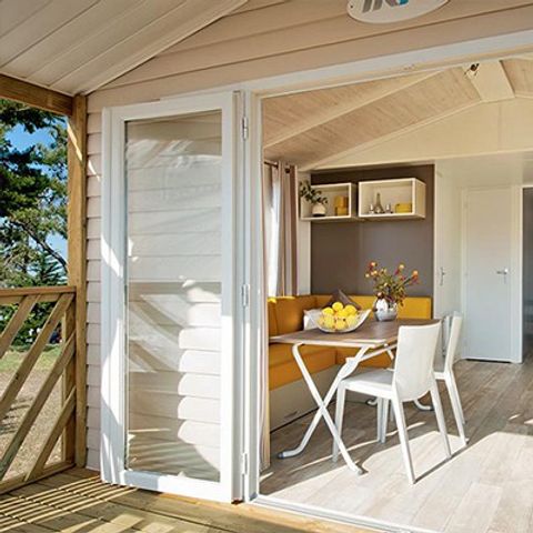 BUNGALOW 4 personnes - Confort | 2 chambres | 4 pers. | Terrasse simple | 1 salle de bain | Climatisation | TV