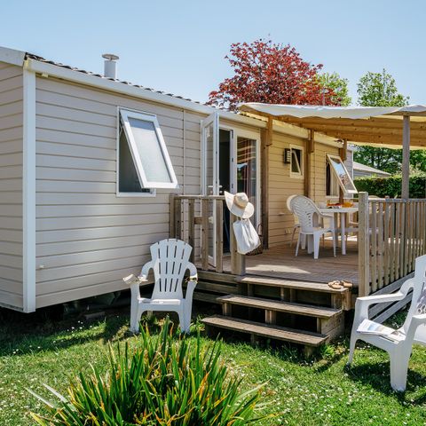 BUNGALOW 6 personnes - Comfort | 3 Ch. | 6 Pers. | Terrasse surélevée | Clim. | TV