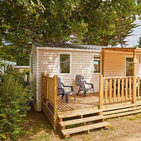 Mobilhome 6 personnes - Comfort | 3 Ch. | 6 Pers. | Terrasse surélevée | Clim. | TV