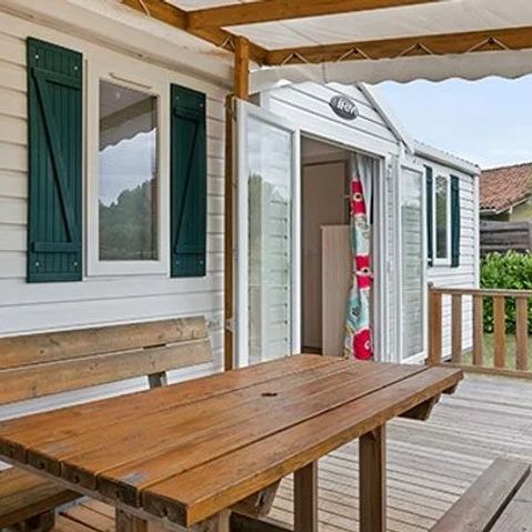 BUNGALOW 6 personnes - Comfort XL | 3 Ch. | 6 Pers. | Terrasse surélevée