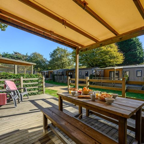 BUNGALOW 4 personnes - Ultimate | 2 Ch. | 4 Pers. | Terrasse surélevée | Clim. | TV
