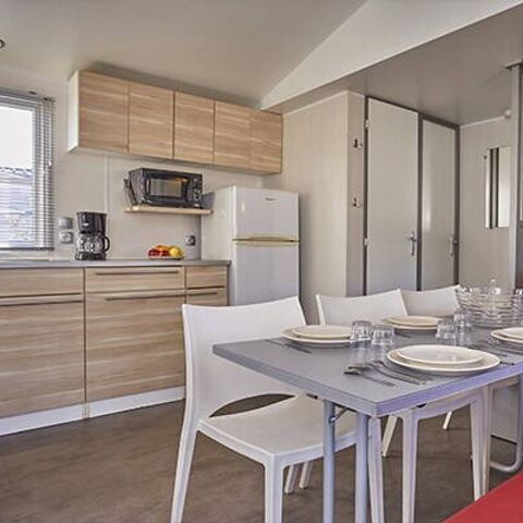 BUNGALOW 6 personnes - Mobil-home | Premium | 3 Ch. | 6 Pers. | Terrasse surélevée | Clim.