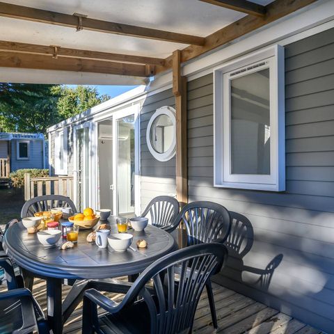 BUNGALOW 6 personnes - Ultimate | 3 Ch. | 6 Pers. | *Terrasse surélevée* | 2 SDB | Clim. | TV