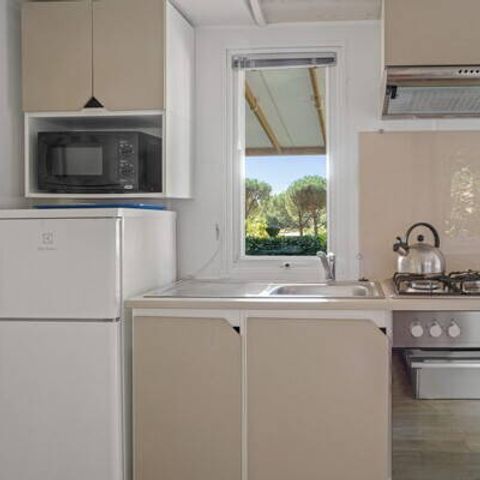 BUNGALOW 4 personnes - Mobil-home | Comfort | 2 Ch. | 4 Pers. | Terrasse surélevée | Clim.