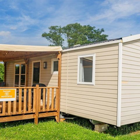 BUNGALOW 6 personnes - Mobil-home | Comfort | 3 Ch. | 6 Pers. | Terrasse surélevée | 2 SDB | Clim. | TV