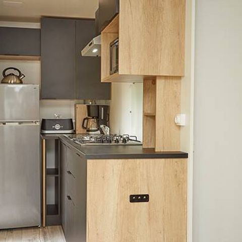 BUNGALOW 6 personnes - Mobil-home | Premium Exclusive | 3 Ch. | 6 Pers. | Terrasse surélevée | Clim. | TV