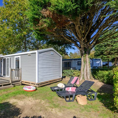 BUNGALOW 4 personnes - Mobil-home | Ultimate | 2 Ch. | 4 Pers. | Terrasse surélevée | 2 SDB | Clim. | TV