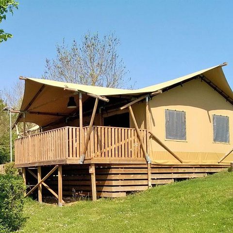 TENTE TOILE ET BOIS 5 personnes - LUXURY LODGE