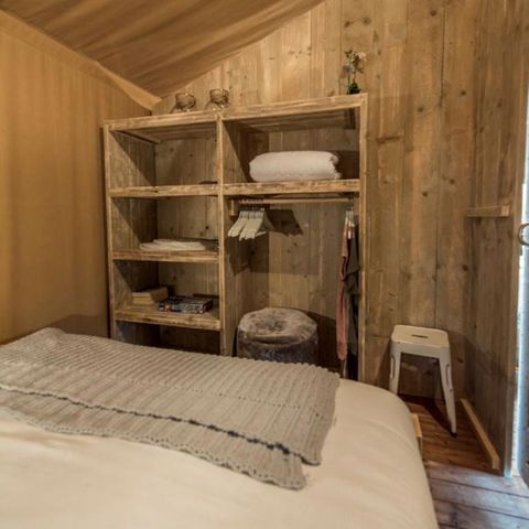 TENTE TOILE ET BOIS 4 personnes - LODGE SAFARI WOODY