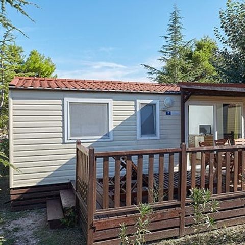 BUNGALOW 6 personnes - Comfort XL | 3 Ch. | 6 Pers. | Terrasse Couverte | 2 SDB | Clim.