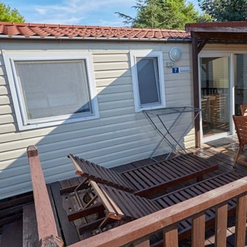 BUNGALOW 6 personnes - Comfort XL | 3 Ch. | 6 Pers. | Terrasse surélevée | 2 SDB | Clim.