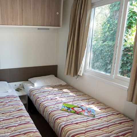 BUNGALOW 6 personnes - Comfort XL | 3 Ch. | 6 Pers. | Terrasse surélevée | 2 SDB | Clim.
