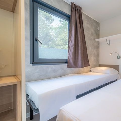 BUNGALOW 4 personnes - Comfort | 2 Chambres. | Terrasse surélevée | Clim.