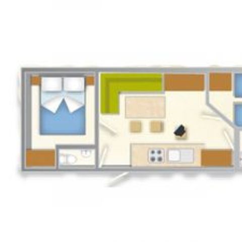 BUNGALOW 6 personnes - BLU ROMANTIC
