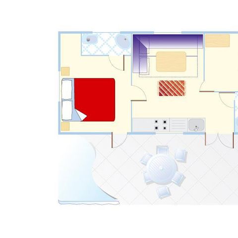 BUNGALOW 6 personnes - Mobile Home Joshua XL