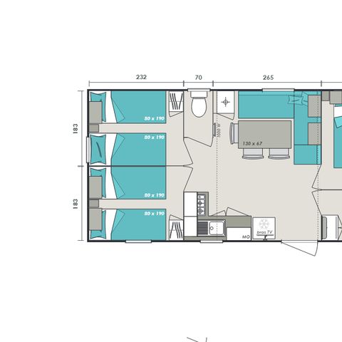 BUNGALOW 6 personnes - Cottage Family Clim 30m²