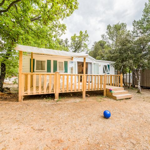 Mobilhome 6 personnes - Classic XL | 3 Ch. | 6 Pers. | Terrasse surélevée | Clim.
