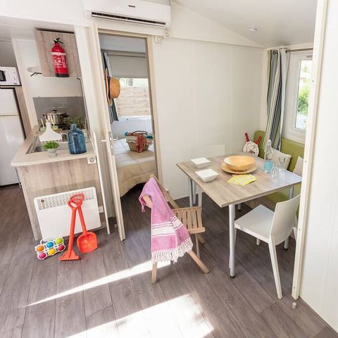 Mobilhome 6 personnes - Classic | 3 Ch. | 6 Pers. | Terrasse surélevée | Clim.