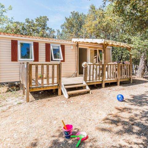 Mobilhome 6 personnes - Classic | 3 Ch. | 6 Pers. | Terrasse surélevée | Clim.