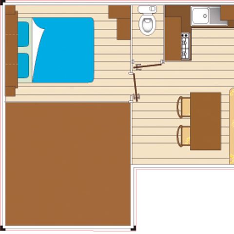 Mobilhome 7 personnes - Evasion 2 chambres 28m²