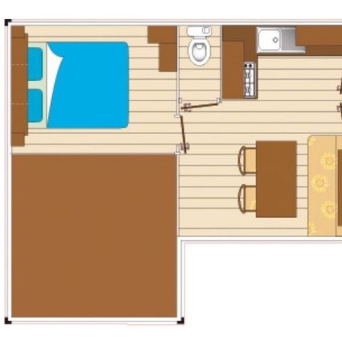 Mobilhome 7 personnes - Evasion 2 chambres 28m²