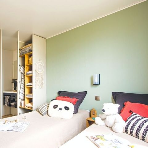 Mobilhome 6 personnes - Mahana 2 chambres 2 sdb 33m²