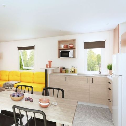 Mobilhome 6 personnes - Confort + 3 chambres 2 sdb 40m²