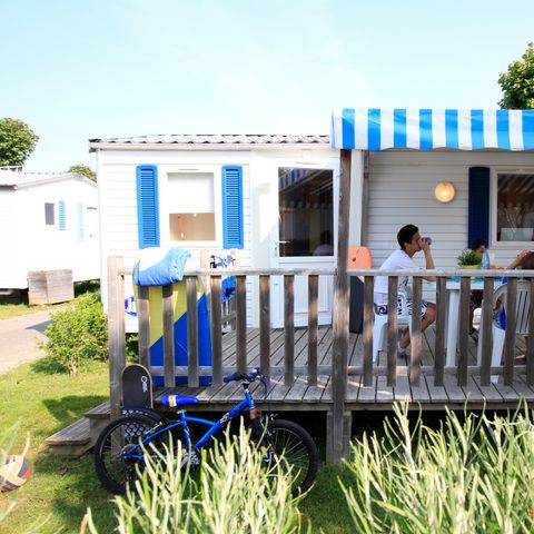 BUNGALOW 6 personnes - Mobil Home 2 ch 4/6 pl Terrasse semi-couverte TV sans Clim