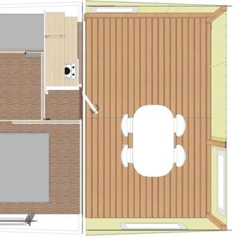 BUNGALOW 4 personnes - Cottage Toilé 21m² - sans sanitaire