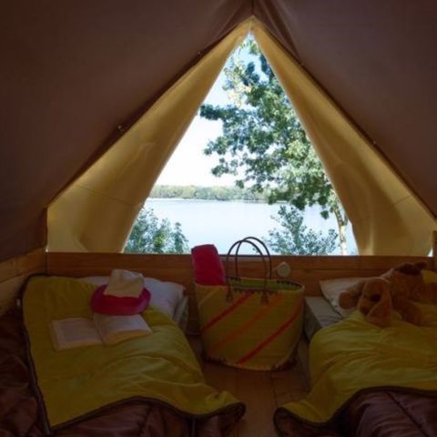 TENTE TOILE ET BOIS 2 personnes - Bivouac 6m² - sans sanitaires