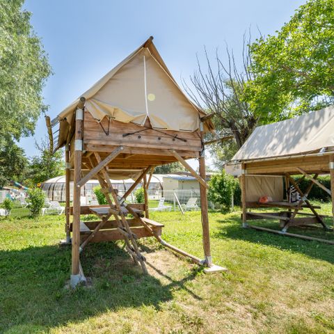 TENTE TOILE ET BOIS 2 personnes - Bivouac 6m² - sans sanitaires