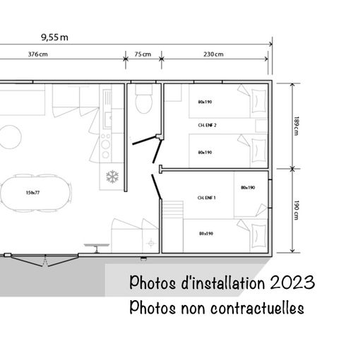 BUNGALOW 6 personnes - Loft Premium 36m² Clim + TV