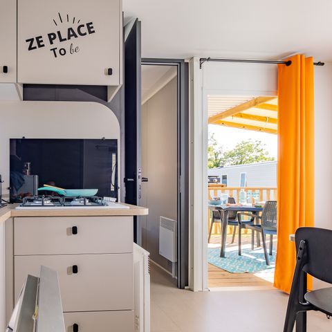 BUNGALOW 5 personnes - Mobil-home Cosy LV Plancha - 2 ch - 4 ad + 1 enf - 12 ans