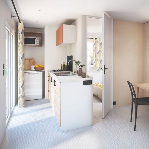 BUNGALOW 4 personnes - 4 Confort Plus - 25m² - 2 chambres + terrasse semi-couverte