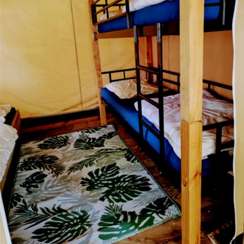 Tente en toile et en bois 5 personnes - Lodge Tente