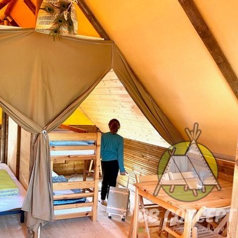 BUNGALOW TOILÉ 4 personnes - Bungalow Amazone à la nuitée