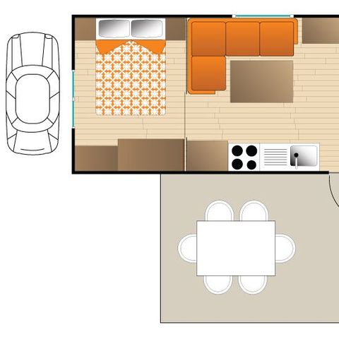 BUNGALOW 4 personnes - MAUI COMFORT